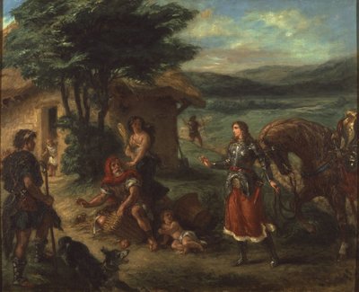 Herminie et les bergers par Eugène Delacroix - Ferdinand Victor Eugene Delacroix