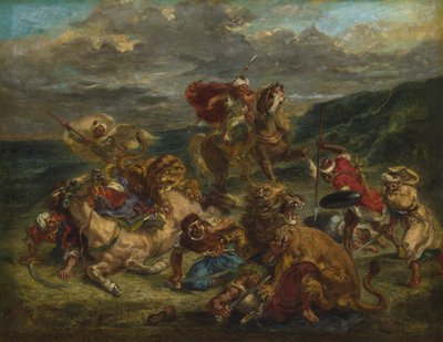 Chasse au lion, 1860-61 - Ferdinand Victor Eugene Delacroix