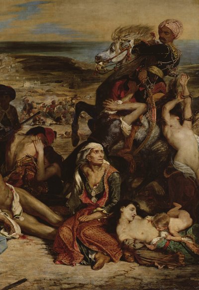 Scènes du Massacre de Chios, 1822 (détail) - Ferdinand Victor Eugene Delacroix