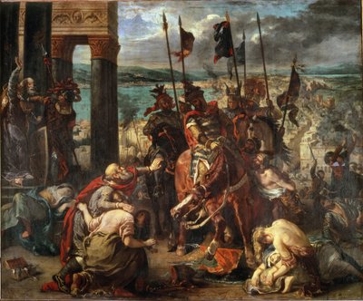La prise de Constantinople par les Croisés le 12/04/1204 - Ferdinand Victor Eugene Delacroix
