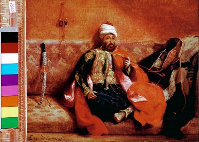 Turc fumant sur un canapé - Ferdinand Victor Eugene Delacroix