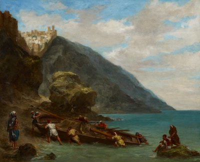 Vue de Tanger depuis le rivage - Ferdinand Victor Eugene Delacroix