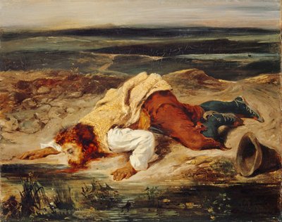 Brigand blessé (Berger romain), vers 1825 - Ferdinand Victor Eugene Delacroix