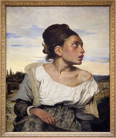 Jeune orphelin au cimetière, vers 1824 - Ferdinand Victor Eugene Delacroix