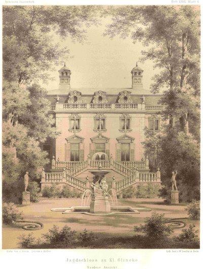Berlin Pavillon de chasse Glienicke vue de face - Ferdinand von Arnim