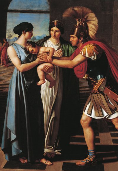 Andromaque interceptant Hector à la porte Scée (détail) - Ferdinando Castelli