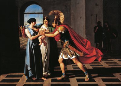 Andromaque interceptant Hector à la porte Scée - Ferdinando Castelli