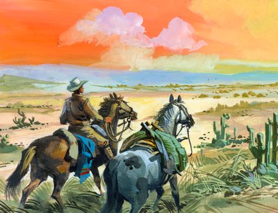 Tschiffely dans le désert de Santiago de Estero - Ferdinando Tacconi