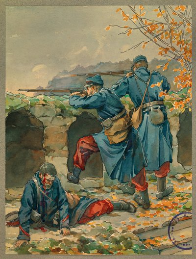 Matin de la bataille de Vailly, décès du caporal Marge - Fernand Barbier