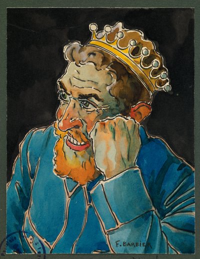 Portrait de Delatroche, cuisinier de camp, Gustrow - Fernand Barbier