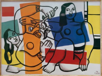 Deux femmes avec des fleurs - Fernand Leger