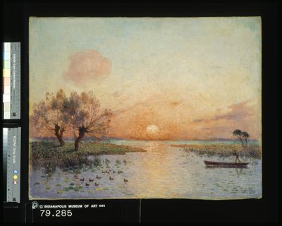 La Mare au coucher du soleil - Fernand Loyen du Puigaudeau