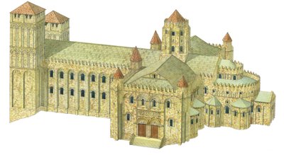 Cathédrale romane de Saint-Jacques-de-Compostelle. Reconstruction. Espagne - Fernando Aznar Cenamor