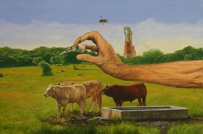 Nature morte avec vaches - Fernando Aznar Cenamor