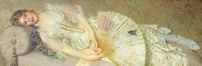 Jeune Femme Allongée sur un Sofa - Filadelfo Simi