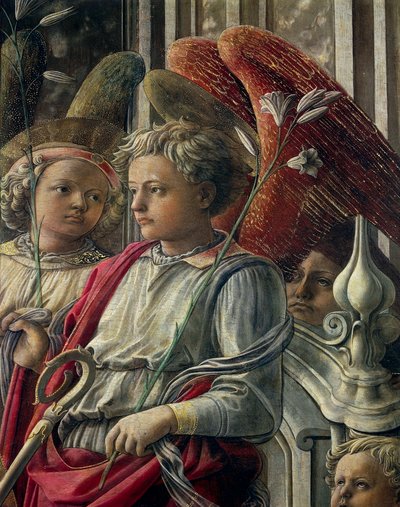 Madone et Enfant avec Anges et Saints, également appelée Notre-Dame du Saint-Esprit ou Retable Barbadori - Filippino Lippi