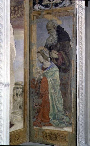 SS. Antoine et Lucie, (détail) du tabernacle du Canto al Mercatale, 1498 - Filippino Lippi
