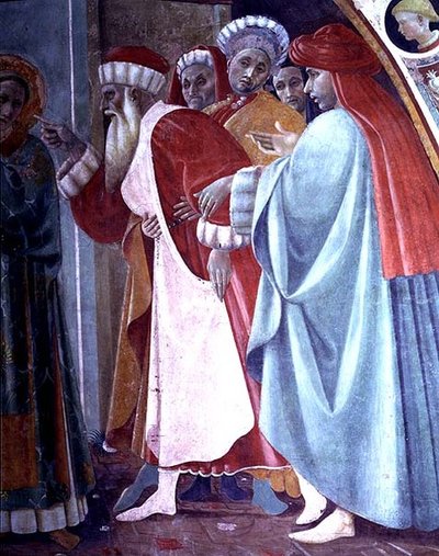 SS. Étienne et Marguerite, (détail) du tabernacle du Canto al Mercatale, 1498 - Filippino Lippi