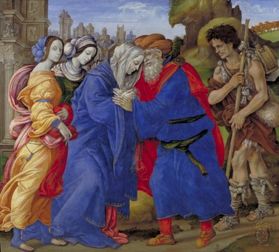 La Rencontre de Joachim et Anne devant la Porte Dorée de Jérusalem - Filippino Lippi
