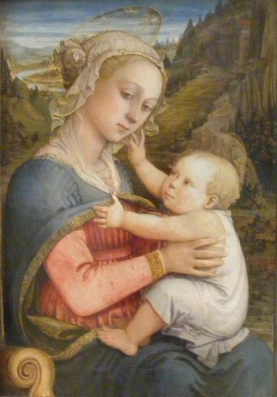 Allemand : Maria mit Kind Madonna and child - Filippo Lippi
