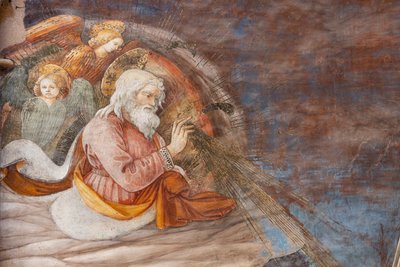 Dieu et deux anges (détail) - Filippo Lippi