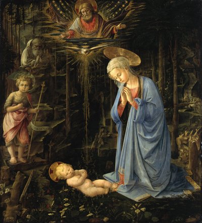 La Vierge adorant l