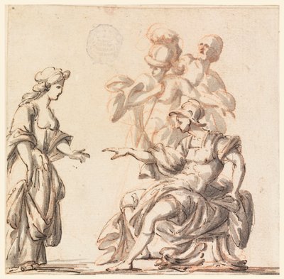 Un guerrier classique reçoit une femme - Filippo Marchionni