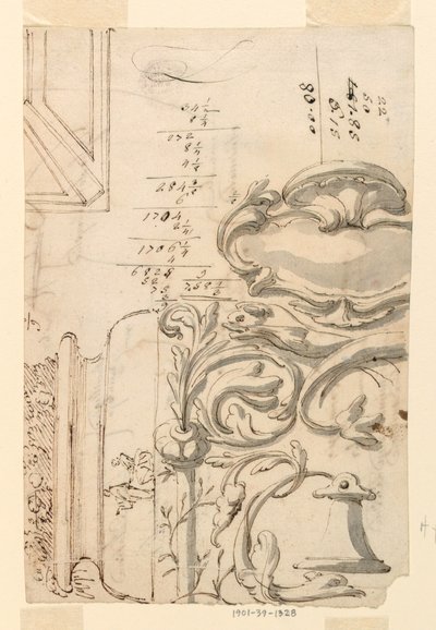 Dessin, esquisses, vers 1750 - Filippo Marchionni