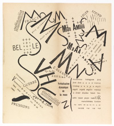 Parole consonanti vocali numeri in Libertà. I paroliberi Futuristi, 1915 - Filippo Tommaso Marinetti