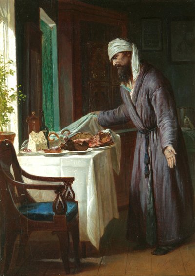 Lendemain de cuite, fin du 19e siècle - Firs Sergeevich Zhuravlev