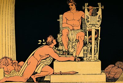 Oreste suppliant Apollon - Flaxman