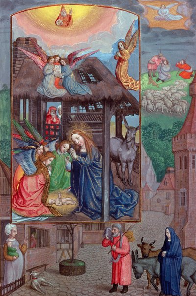 Codex Ser Nov 2844 Naissance du Christ, du Livre de prières Rothschild - Flemish School