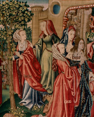 Tapisserie flamande. Série Rédemption humaine ou Vices et Vertus. Les Vices conduisent l