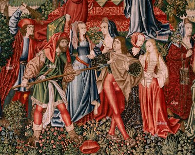 Tapisserie flamande. Série Rédemption humaine ou Vices et Vertus. Les Vices conduisent l