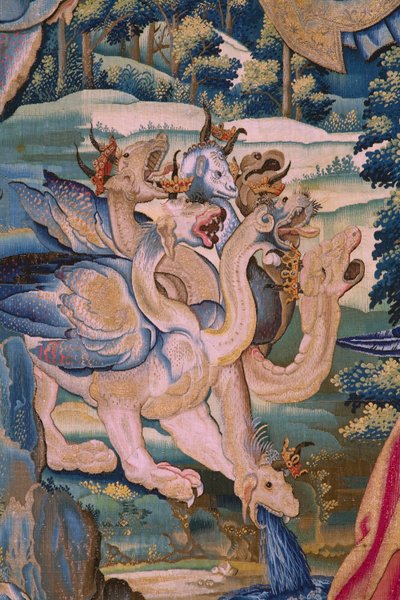 Saint Michel terrassant le dragon (détail) - Flemish School