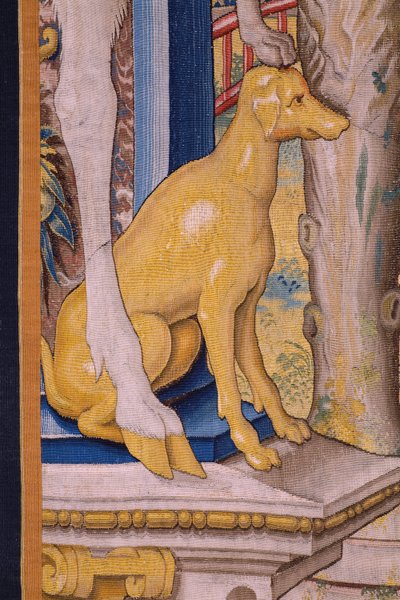 Vertumne et Pomone : Vertumne transformé en fermier (détail) - Flemish School