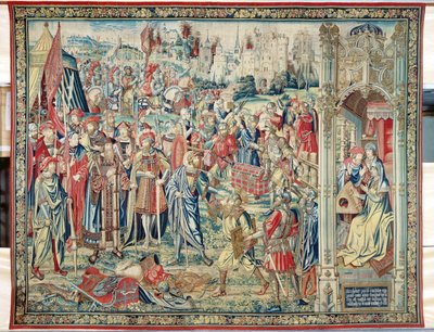Rassemblement du butin, Tapisserie de David et Bethsabée, c.1510-15 - Flemish School