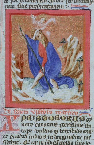 Page de la Legenda Aurea, Bruges, vers 1400-10 - Flemish School