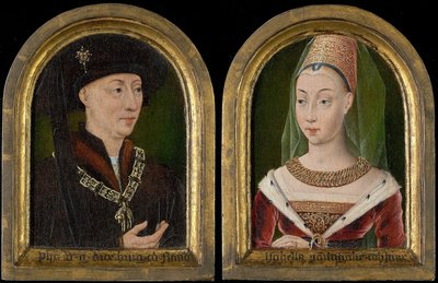 Philippe le Bon, duc de Bourgogne; Isabelle de Bourbon (?) - Flemish School