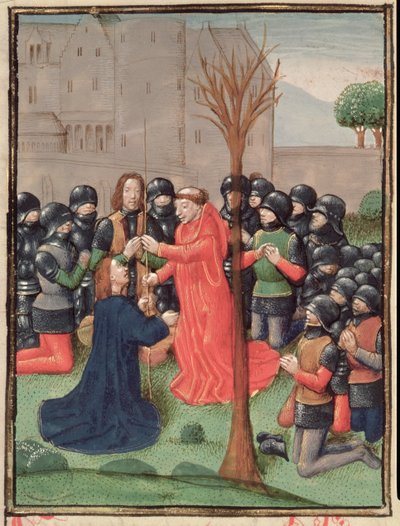 La découverte de la lance avec laquelle le Christ a été percé, de l