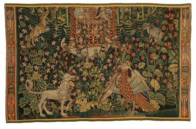 Tapisserie, fragment de Park au Cerfs, fabriqué vers 1500-1525 - Flemish School