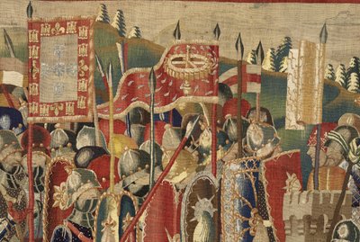 Tapisserie montrant les conquêtes du roi Alphonse V du Portugal - Flemish School