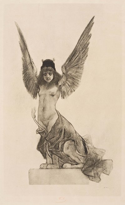 Sphinx féminin ou parallèle - Félicien Rops