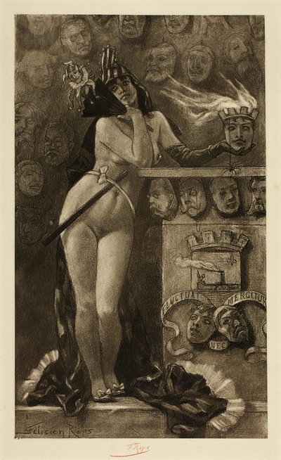 Masques modernes - Félicien Rops