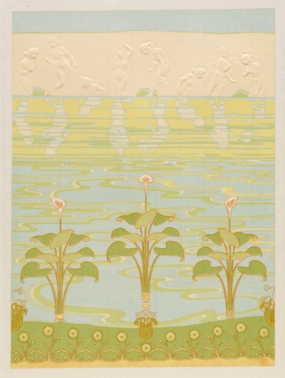 Décoration en carreaux émaillés pour salle de bain, 1898 - Félix Albert Anthyme Aubert