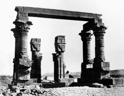 Kiosque de Qertassi, Nubie, Égypte - Félix Bonfils