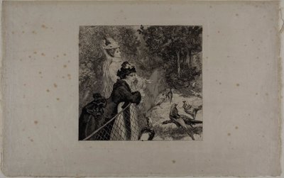 Au jardin zoologique, deuxième assiette - Félix Henri Bracquemond