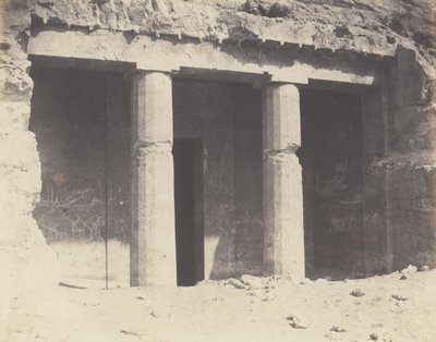 Béni-Haçan, Architecture Hypogéene - Tombeau de Névothph - Félix Teynard