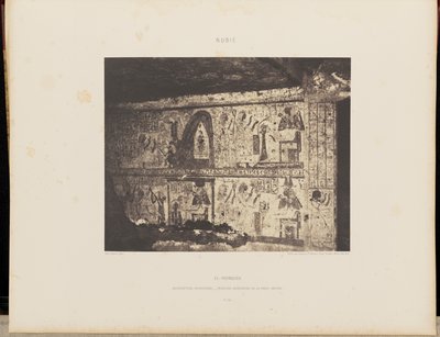 El-Fourdjeh. Architecture Hypogéenne - Peinture Intérieure de la Paroi Gauche - Félix Teynard
