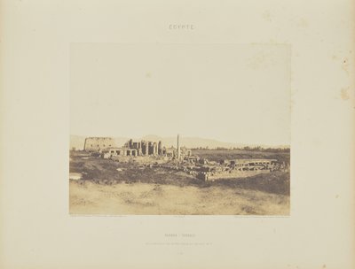 Karnak (Thèbes). Vue Générale des Ruines prise du sud-est, en T - Félix Teynard